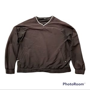 Nike mens XL golf jacket - brown